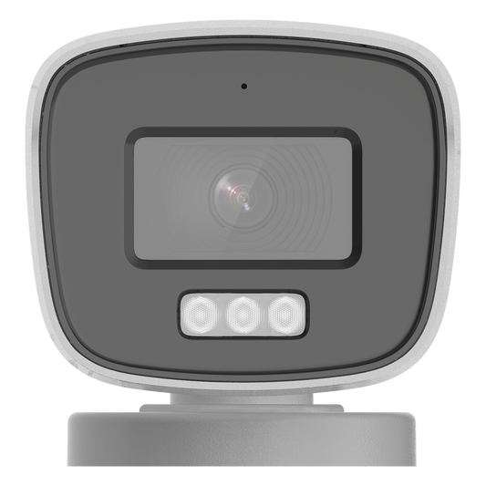 [Dual Light + ColorVu] Bala TURBOHD 3K megapixel / 40 mts IR + 40 mts luz blanca / Lente 2.8 (104° de Visión) / Exterior IP66 / Audio por Coaxitron / TVI-AHD-CVI-CVBS / Metal  / Smart-Hybrid light