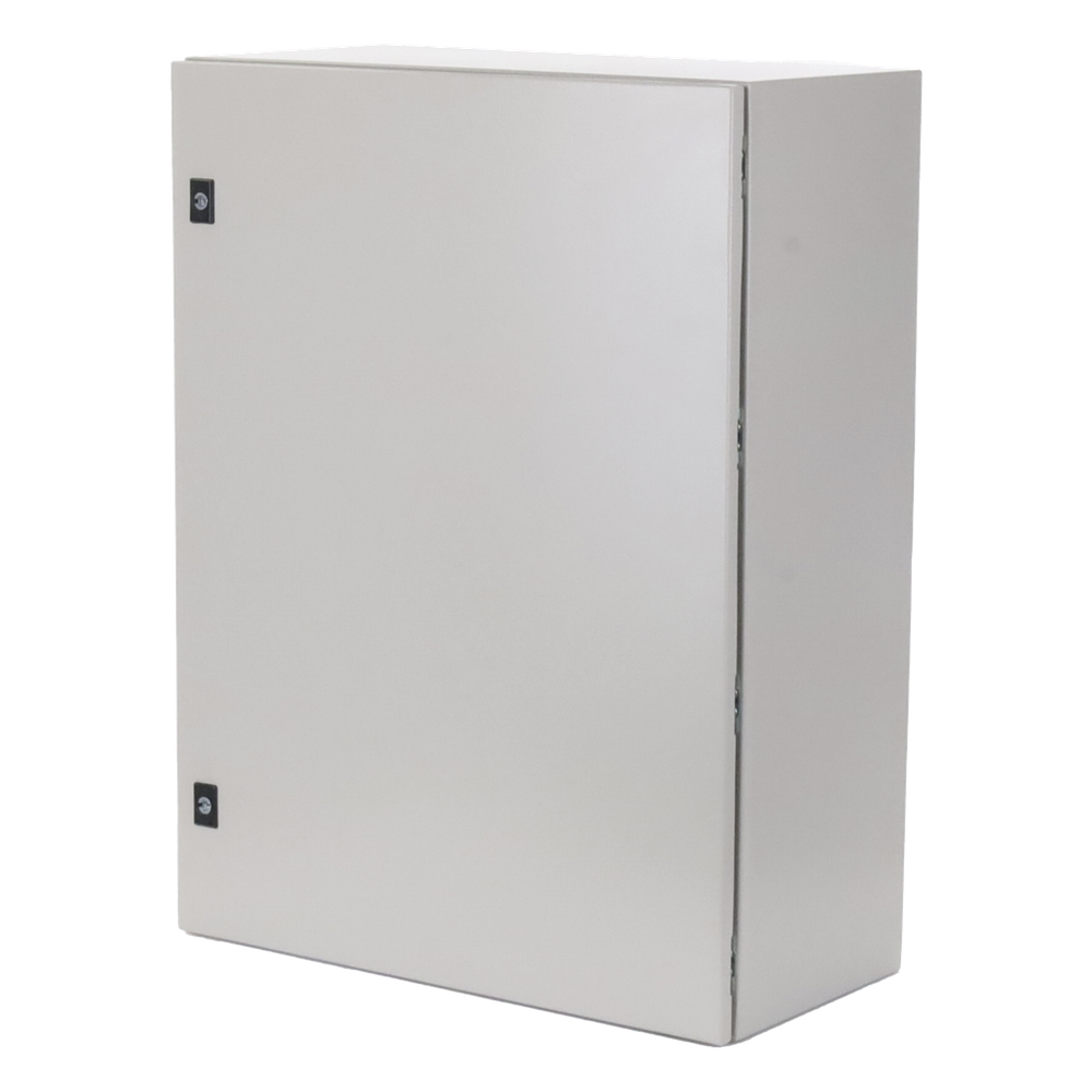 Gabinete de Acero, Nema 4 -IP 65 de 60 x 80 x 30 cm con Platina.