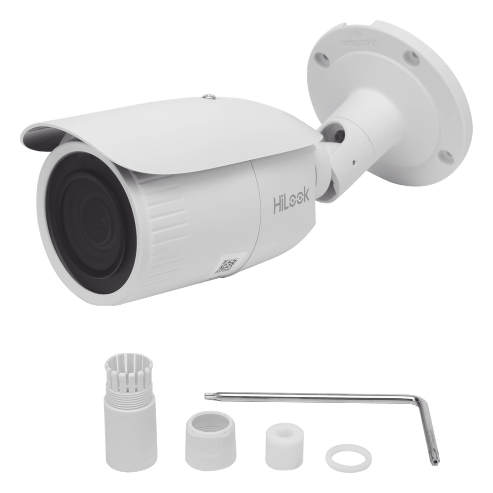 Bala IP 4 Megapixel / Lente Motorizado 2.8 - 12 mm / 30 mts IR EXIR / PoE / Exterior IP67 / WDR 120 dB / Micro SD / ONVIF