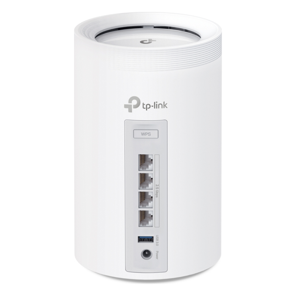 KIT 3 Routers Inalámbrico MESH Interior para Hogar / Triple Banda Wi-Fi 7 BE9300 Mbps / 2 Puerto 2.5 Gigabit WAN/LAN / 4 Antenas Internas / Operación Multi-Link MLO / Administración Mediante la App Deco (iOS, Android) / HomeShield
