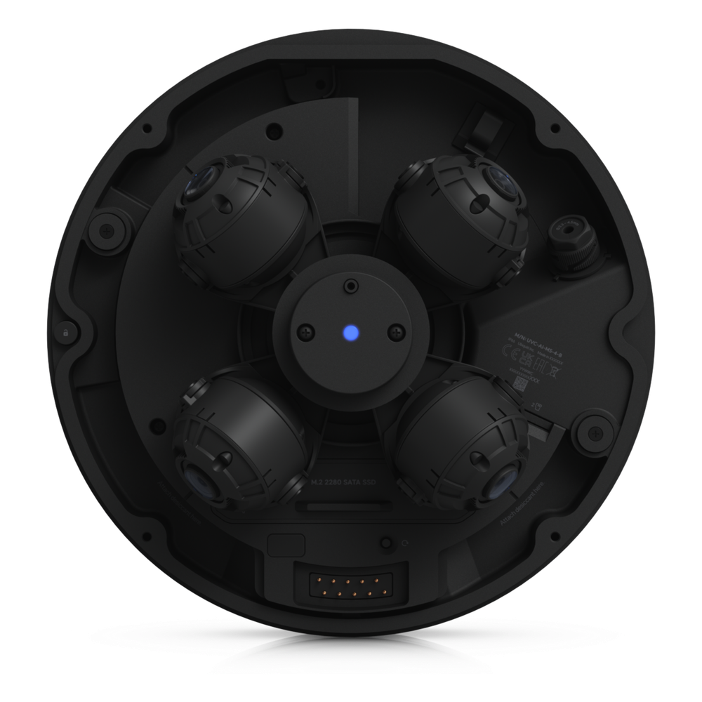Cámara Multisensor AI de 32 MP con 4 Lentes Ajustables, Zoom Óptico 2.33×, Cobertura IR 360°, Motor AI Multi-TOPS y Alimentación PoE++ para Monitoreo de Amplia Cobertura