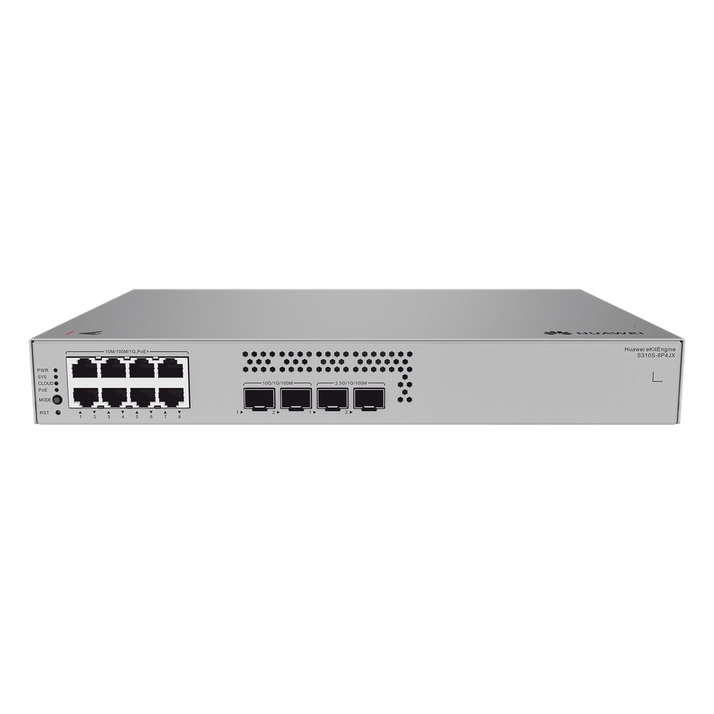 Switch de Acceso Gigabit Administrable PoE Capa 2+ / 8 puertos 10/100/1000 Mbps (PoE) / 2 Puertos 2.5GE SFP + 2 Puertos 10GE SFP+ Uplink  / ERPS / Rutas Estáticas / PoE Perpetuo / 128 W / Administración Nube Gratis
