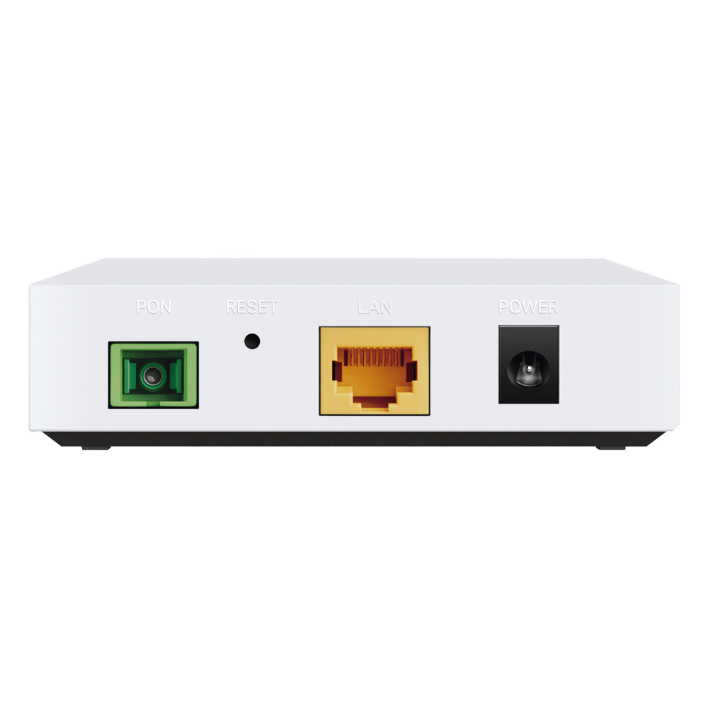 ONU/ONT - Unidad de Red Óptica XPON dual EPON/GPON / 1 Puerto RJ45 10/100/1000 Mbps / 1 puerto XPON Conector SC/APC / Equipo Bridge / Longitud de Onda Up: 1310 nm Dw: 1490 nm