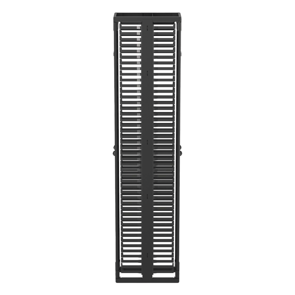 Organizador Vertical PatchRunner™, Doble (Frontal y Posterior), Para Rack Abierto de 45 Unidades, 10in de Ancho, Color Negro