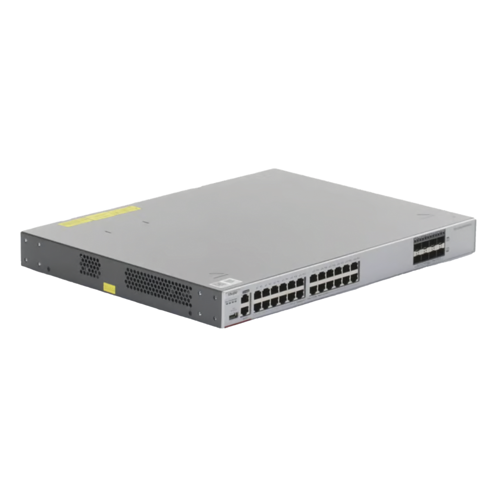 Switch Core Administrable Capa 3 con 24 puertos Gigabit + 8 SFP+ para fibra 10Gb, gestión gratuita desde la nube.