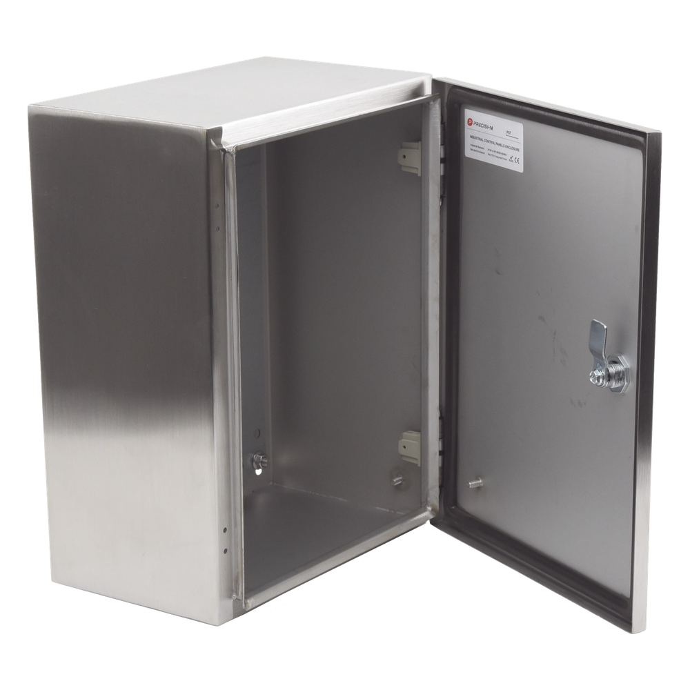 Gabinete de Acero Inoxidable IP66 Uso en Intemperie (300 x 400 x 200 mm) con Placa Interna Galvanizada.