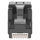 Plug RJ45 UTP, Instalación Angulada 45 Grados, Terminación en Campo Certificable, Compatible con Cat5e, Cat6 y Cat6A, Color Negro