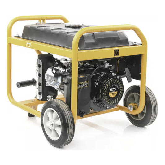Generador a Gasolina / Planta de Emergencia 3kW (7HP), 110Vca, Encendido de Jalón, Jaula con Ruedas para Fácil Traslado