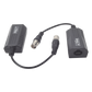 Kit EXTENSOR IP por cable CABLE COAXIAL para distancias de HASTA 200 m / REUTILIZA EL CABLEADO EXISTENTE PARA CONECTAR CÁMARAS IP / No Requiere Energía / Transmisión en Tiempo Real / Protección Contra Sobretensiones Incorporada