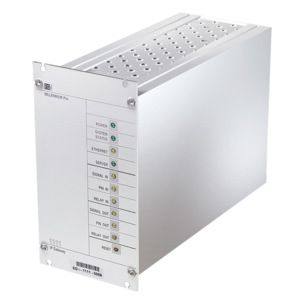 Interfaz Millennium IP para gestión de avisos y música por redes Ethernet por Streaming
