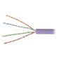 Bobina de Cable Blindado F/UTP de 4 Pares, Z-MAX, Cat6A, Soporte de Aplicaciones 10GBase-T, LS0H (Libre de Gases Toxicos), Color Violeta, 305 Metros (1000 Pies)