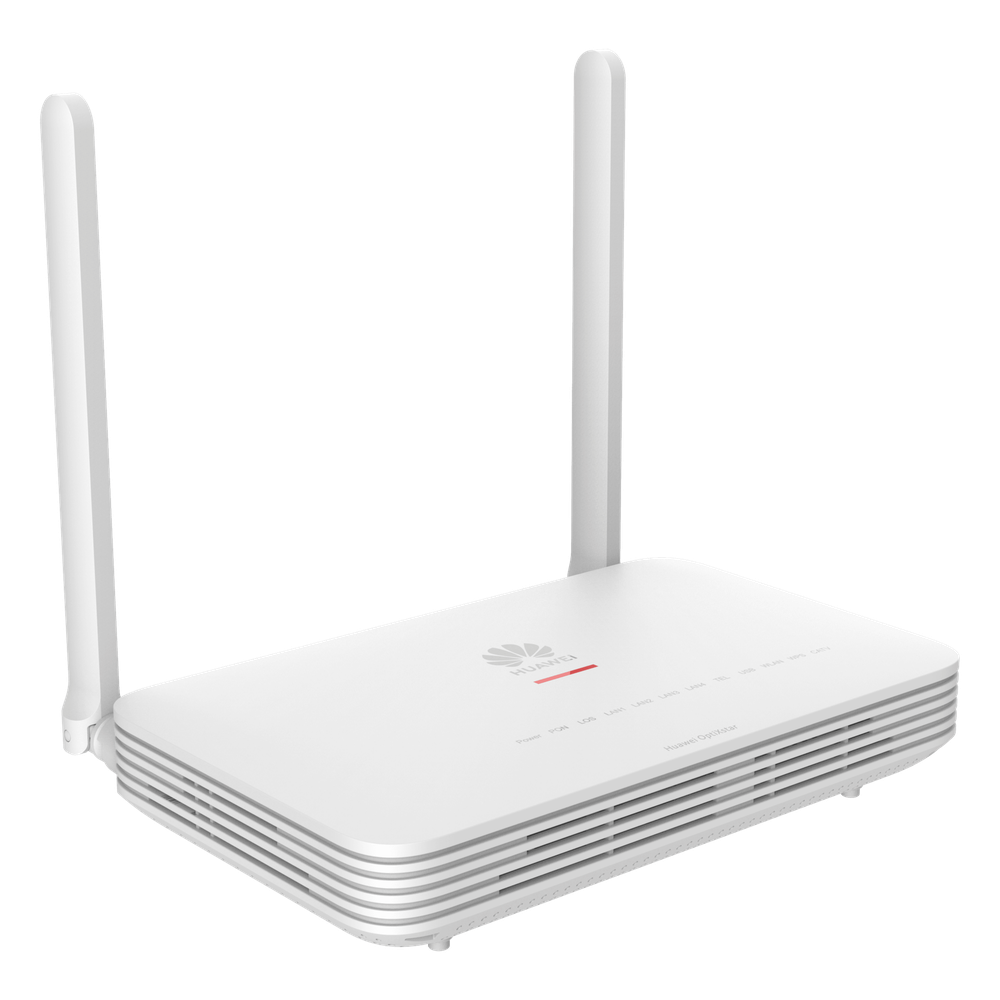 ONT GPON OptiXstar WiFi6 con 4 puertos GE + 1 POTS + 1 CATV, conector SC/APC