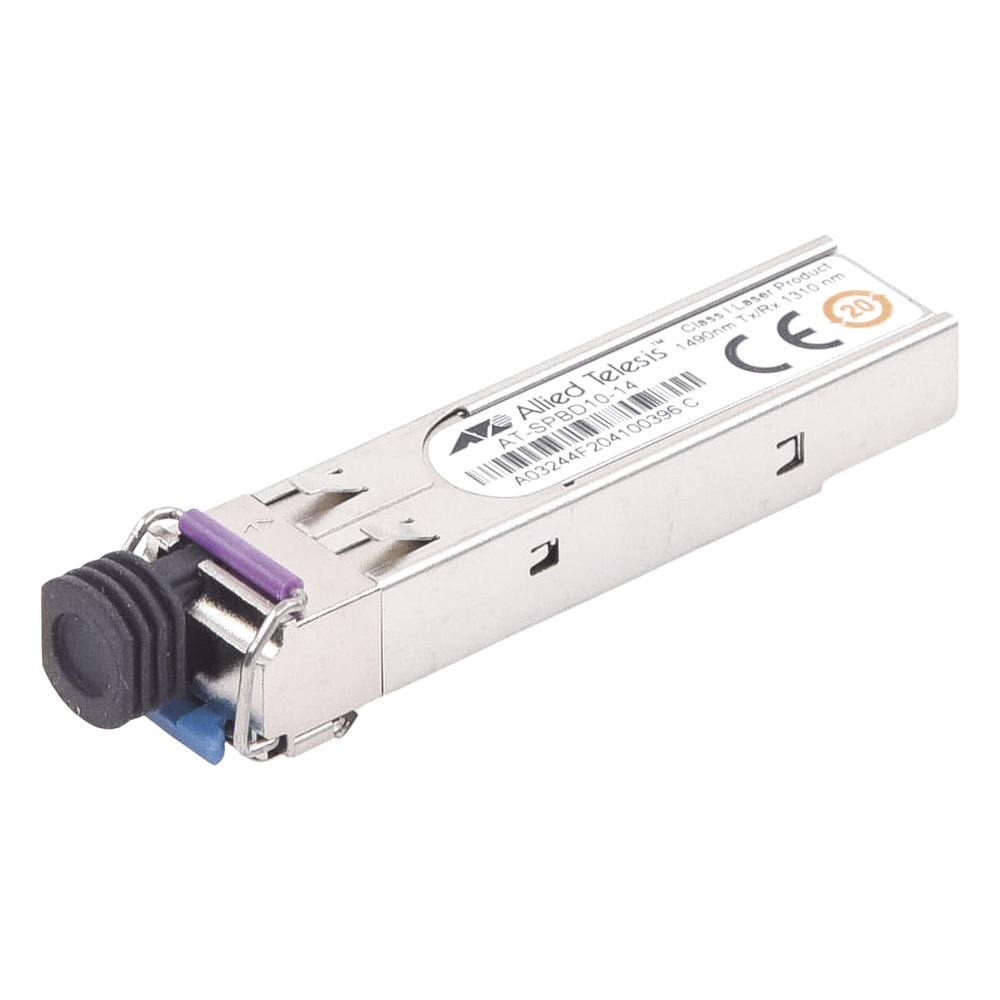 Transceptor SFP/LC, 10 km, Bi-Direcional, GbE, SMF, 1490Tx/1310Rx (Requiere el AT-SPBD10-13)
