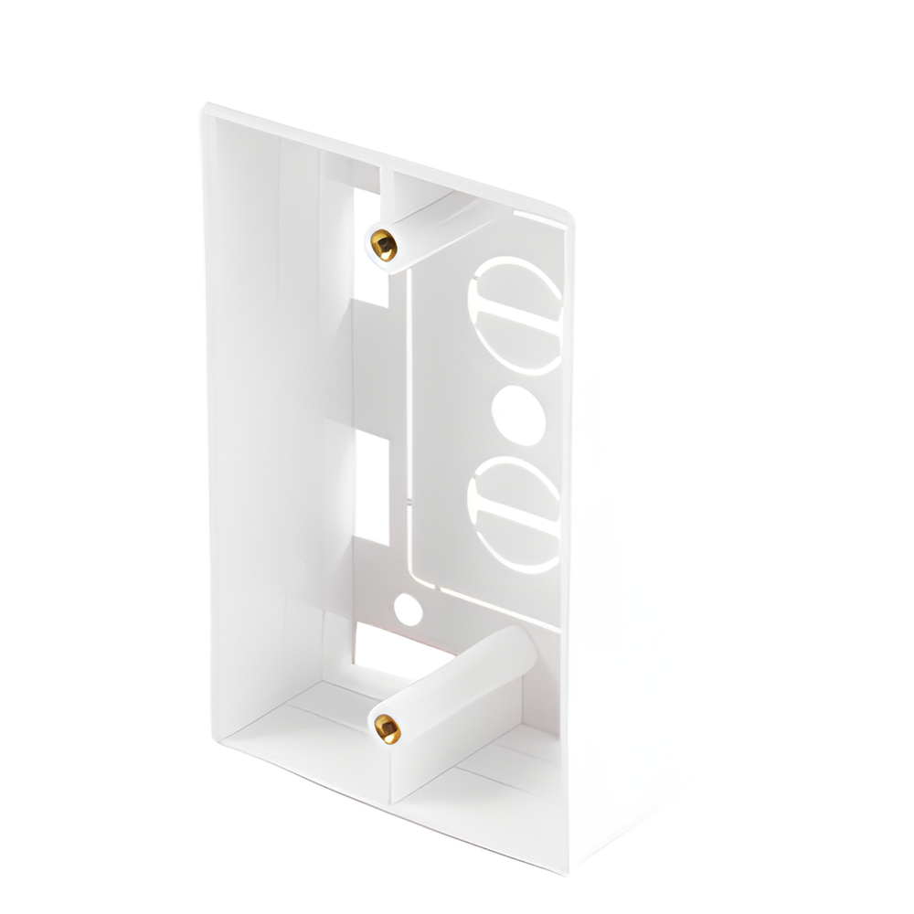 Caja de Pared Universal, Color blanco, Para montaje con Placas de Pared