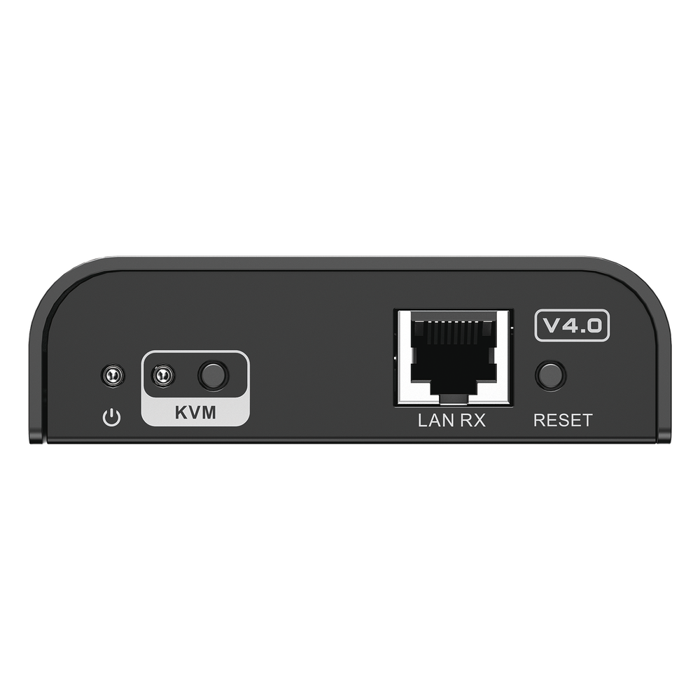 Receptor Compatible para Kits TT373KVM4.0 | Resolución 1080P @ 60 Hz | Soporta STP y UTP CAT6 | Control IR | Compatible con Switch Gigabit para control KVM múltiple.