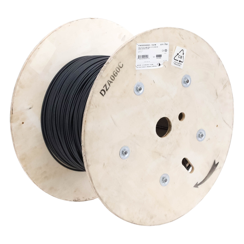 Cable de Fibra Óptica de 6 Hilos, Interior/Exterior, Tight Buffer, No Conductiva (Dieléctrica), LS0H, Multimodo OM4 50/125 Optimizada, 1 Metro (3.28 Pies)