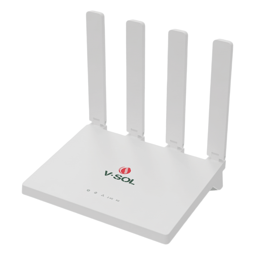 Router Inalámbrico WiFi 6 / 1 Puerto WAN Gigabit / 3 puertos LAN Gigabit/ Soporta MESH con las ONUs WiFi 6 de V-SOL