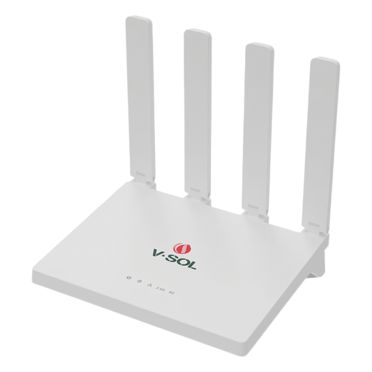 Router Inalámbrico WiFi 6 / 1 Puerto WAN Gigabit / 3 puertos LAN Gigabit/ Soporta MESH con las ONUs WiFi 6 de V-SOL