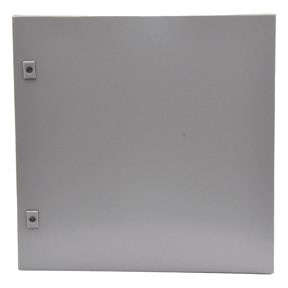 Gabinete de Acero, Nema 4 -IP 66 de 60 x 60 x 25 cm con Platina y certificado UL.