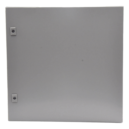 Gabinete de Acero, Nema 4 -IP 66 de 60 x 60 x 25 cm con Platina y certificado UL.