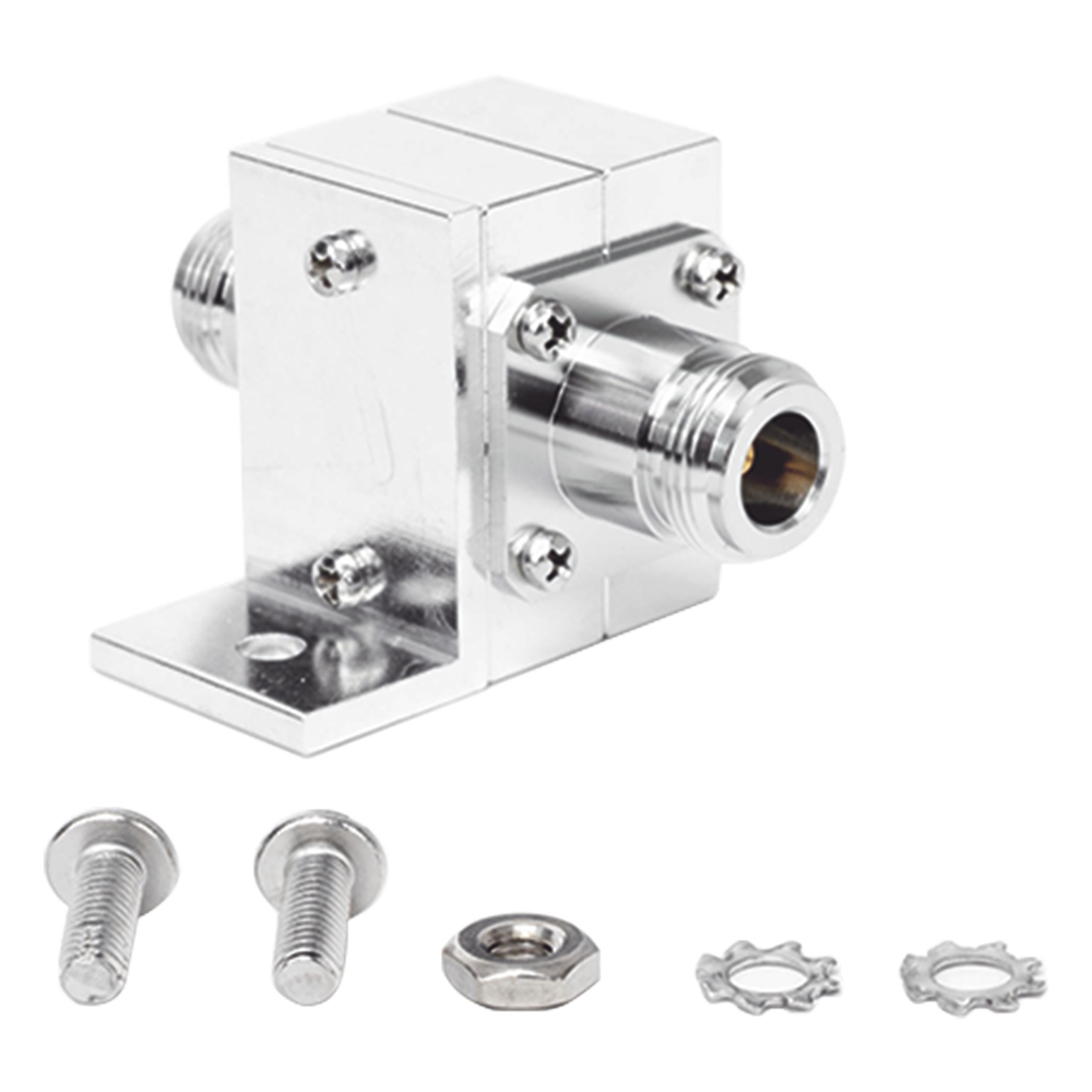 Protector Coaxial RF / 125-1000 MHz / 50 &Omega; / Conectores N Hembra / Ceja Lateral / 50 kA