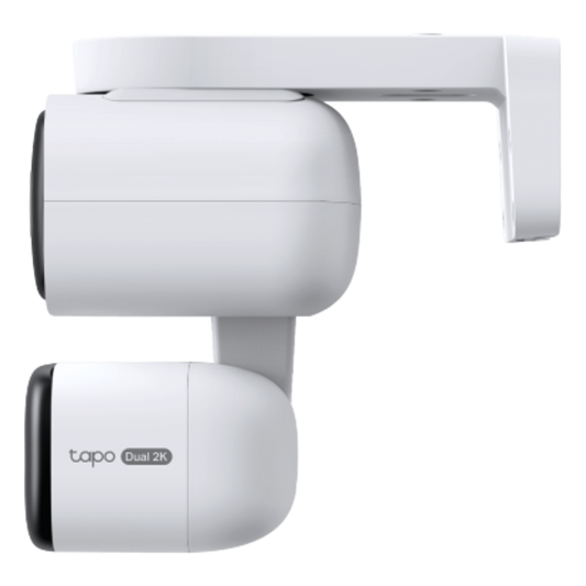 Cámara de Seguridad Dual PTZ / 2 Lentes 2K+2K (3MP cada uno) / 3x Claridad Telefoto / IP65 Exterior / IA Inteligente / Seguimiento Sincronizado / Vista Dual Simultánea / Color Night Vision / Audio Bidireccional / 125.5° Gran Angular + 67