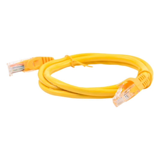 Cable de Parcheo UTP Cat5e - 1 Metro (3.28 Pies) - Amarillo