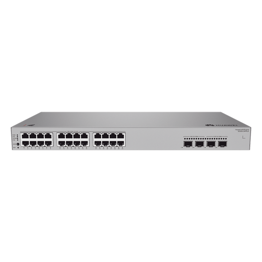Switch de Acceso eKit Administrable / Capa 2 / 24 Puertos PoE+ Gigabit + 2 Puertos SFP(2.5 Gbps) + 2 Puertos SFP+(10 Gbps) / PoE Perpetuo / Presupuesto PoE 400 W / Sin licenciamiento