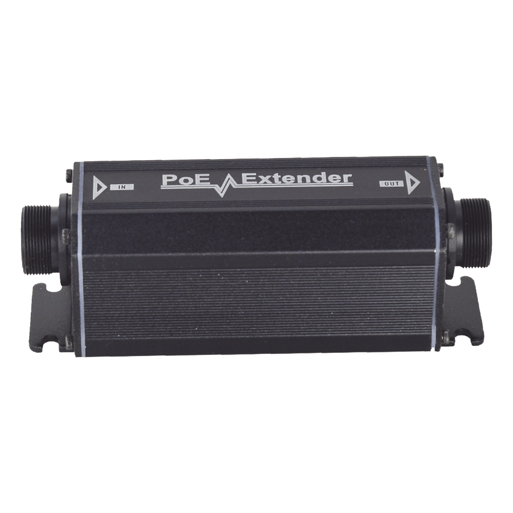 Extensor PoE / 100 Metros / Intemperie (IP66) /  60 Watts / 1 Puerto de Entrada  / 1 Puerto de Salida PoE / No requiere alimentación.