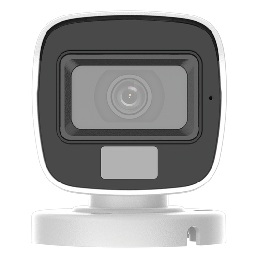 [Dual Light + ColorVu] Bala TURBOHD 3K megapixel / 20 mts IR + 20 mts luz blanca / Lente 2.8 (105° de Visión) / Exterior IP66 / Audio por Coaxitron / TVI-AHD-CVI-CVBS / Metal  / Smart-Hybrid light