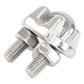 Nudo/ Perro/ Abrazadera Acero Forjado para Cable de 3/16", Acero Inoxidable.