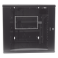Gabinete PanZone de Montaje en Pared, de 19in, Puerta con Ventana de Seguridad, 12 UR, 762mm de Profundidad, Color Negro