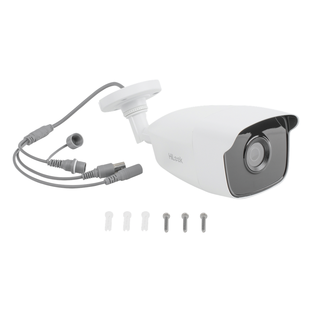 Bala TURBOHD 2 Megapíxeles (1080p) / Gran Angular 103º / Lente 2.8 mm / METAL / IR EXIR Inteligente 40 mts / Exterior IP66 / TVI-AHD-CVI-CVBS / dWDR