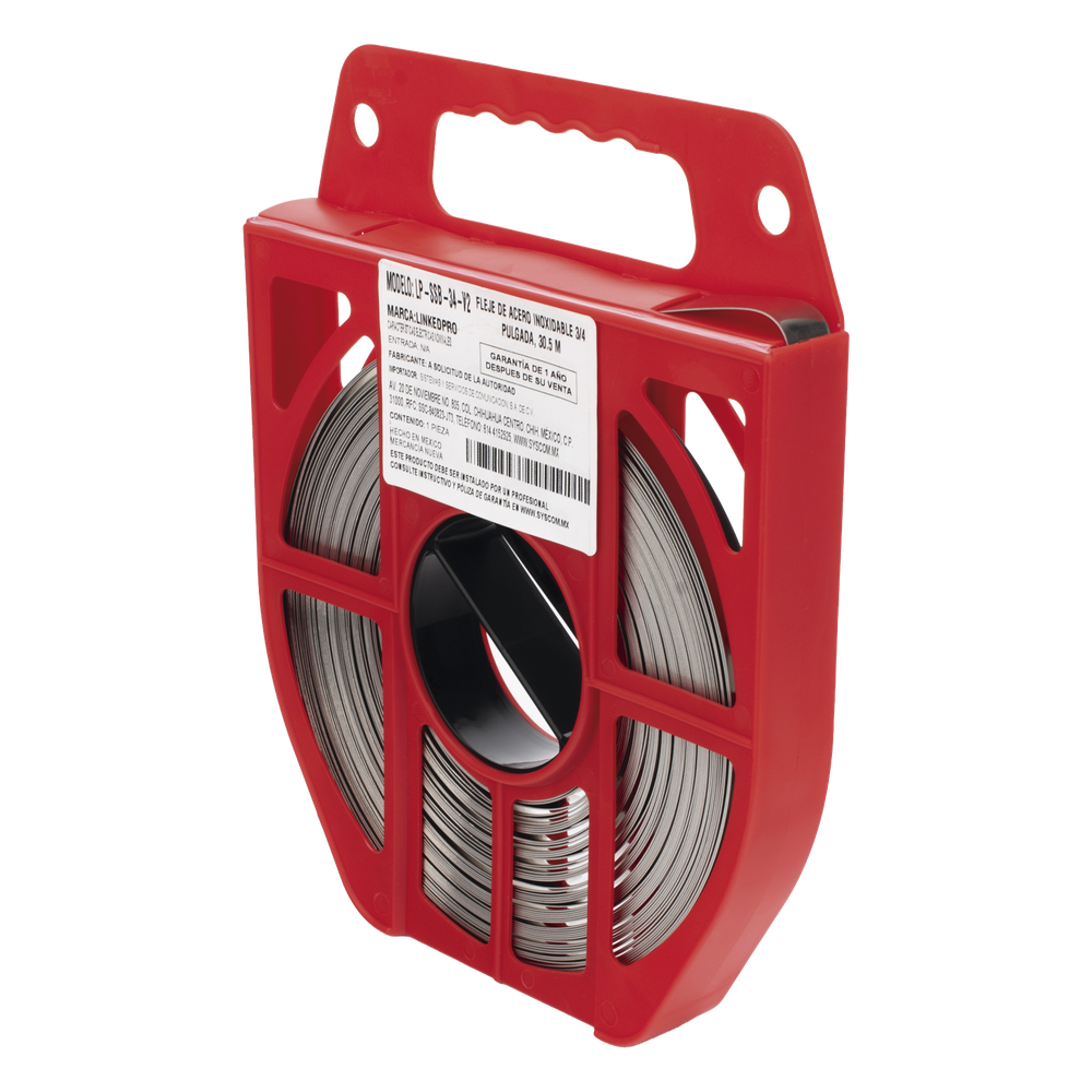Fleje de Acero Inoxidable 304 de 3/4", 0.70 mm, 30.5 metros
