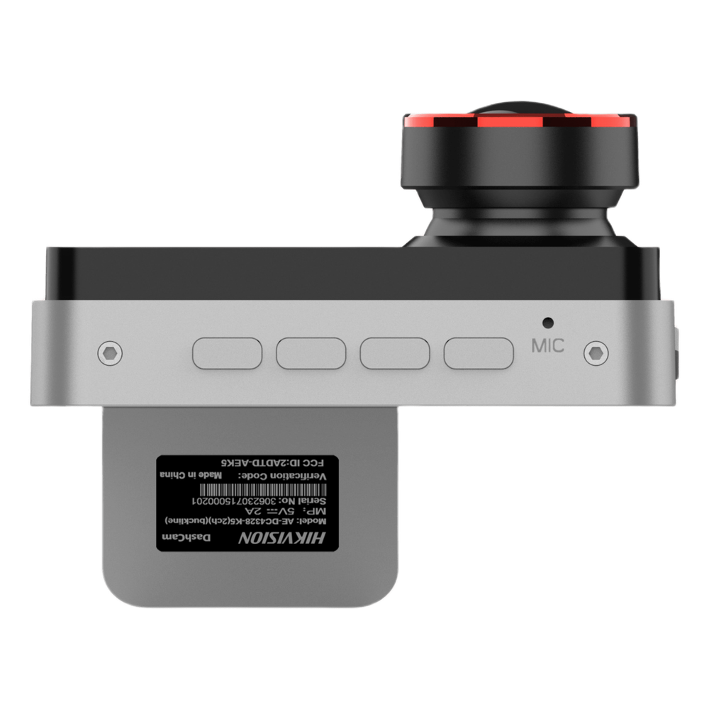 Dashcam de Doble Lente Hikvision AE-DC2328-C200S(2CH) / 2 Megapixel (1080p) Frontal e Interior / Gran Angular 128° / H.265 / Pantalla IPS 3" / WiFi / G-Sensor / Micro SD 256GB
