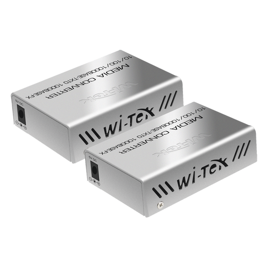 Convertidor de medios / Hasta 20 Km / 1 puerto SC/UPC 1000Mbps / 1 puerto RJ45 1000Mbps / WL: Tx 1310nm - Rx 1550nm / incluye 2 piezas A y B