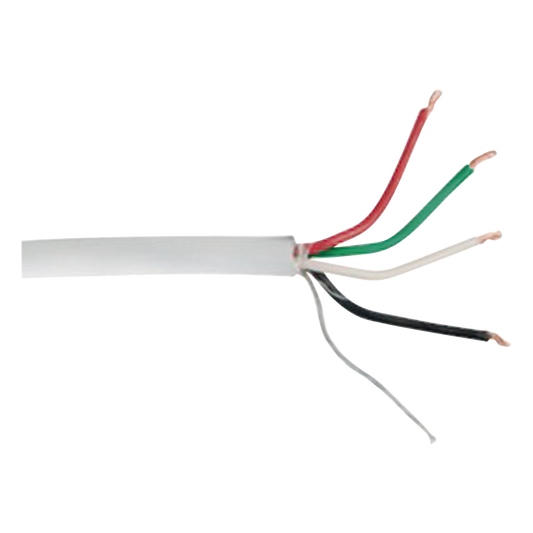 Caja de 305 Metros (1000 Pies) / 4 X 22 AWG / Blindado / CMR, Color Gris. Aplicaciones en Sistemas de Audio, Alarmas y Control de Acceso.