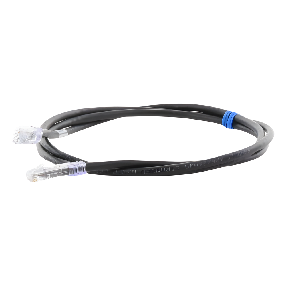 Cable de Parcheo UTP Categoría 6, con Plug Modular en Cada Extremo - 1.5 Metros (4.92 Pies) - Negro
