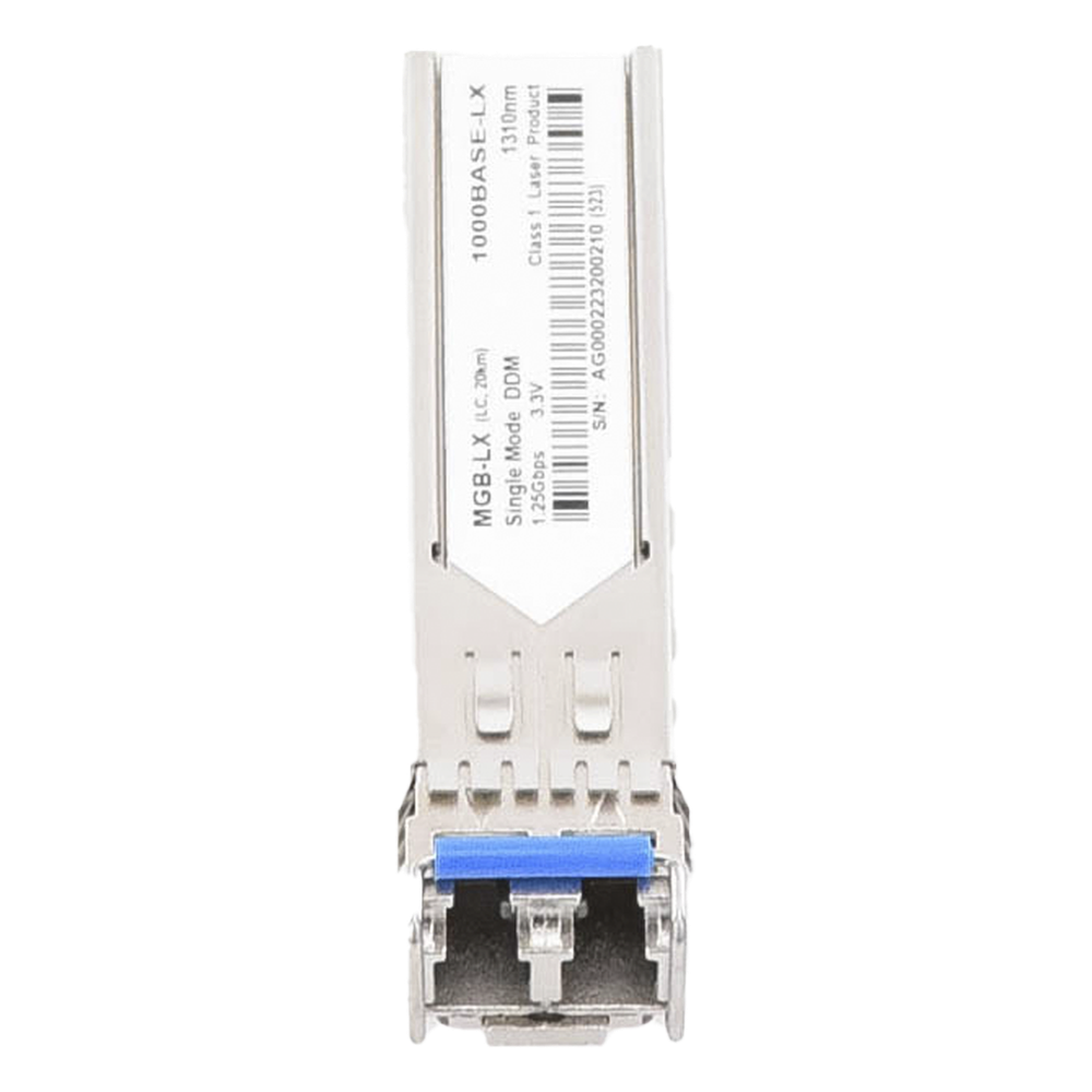 Paquete de 10 Piezas del Modelo (MGB-LX v2) del Transceptor mini-GBIC SFP 1G LC Duplex Para Fibra Monomodo de 20 Km