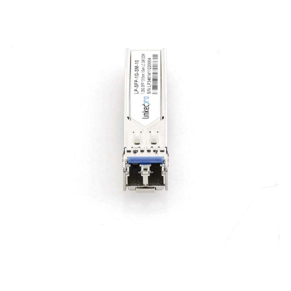 Transceptor Óptico SFP (Mini-Gbic) / Monomodo 1310 nm / 1.25 Gbps / 1000BASE-LX / Conectores LC/UPC Dúplex / DDM / Hasta 10 km
