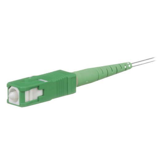 Conector de Fibra Óptica Tipo Splice-On, Monomodo SC/APC, Para Fibra de 250/900um, Color Verde