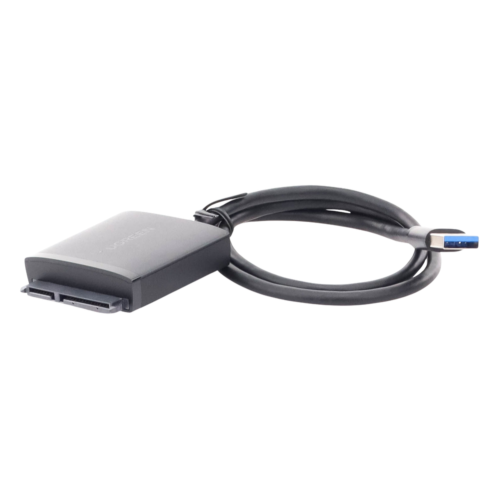 Adaptador USB 3.0 a SATA III | Compatible con Disco Duro HDD y SSD de 2.5" y 3.5" de hasta 12 TB | Velocidad USB 3.0 de hasta 5 Gbps | Alta Velocidad con UASP & TRIM | Cable de 50 cm.