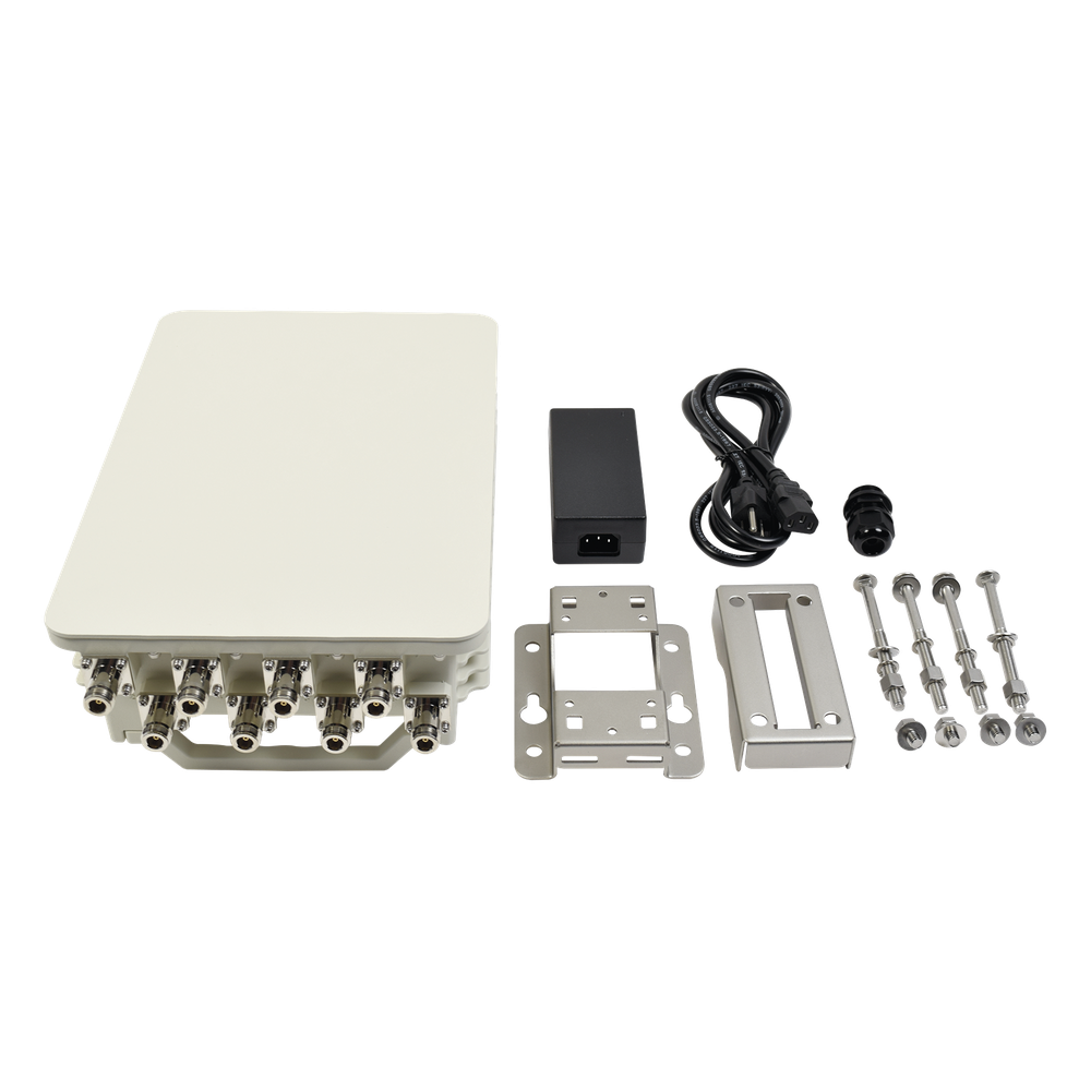 Punto de Acceso Conectorizado Super WiFi Doble Banda en 2.4 y 5 GHz, Hasta 1 km de Cobertura, MIMO 8X8 Para Industria 4.0, Carcasa IP67, Hasta 1167 Mbps