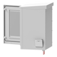 Gabinete de Exterior con Rack de 19" de 24U con Ventiladores y Termostato, Se envía el Gabinete Armado (Montaje a poste o torre se vende por separado).