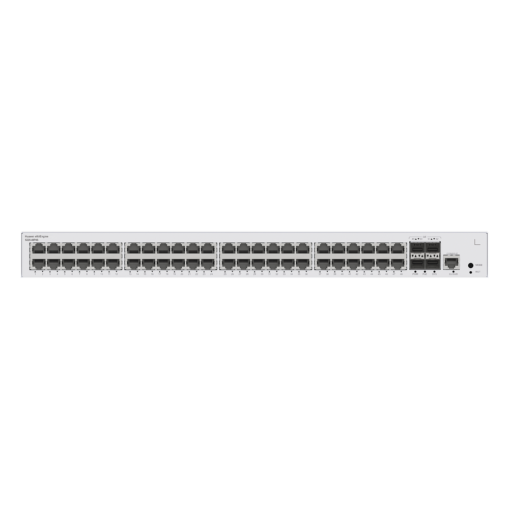 Switch de Acceso Gigabit Administrable PoE Capa 2 / 48 puertos 10/100/1000 Mbps (PoE) / 4 Puertos 1GE SFP Uplink / ERPS / IMGP Snooping / DHCP Snooping / PoE Perpetuo / 380W / Administración Nube Gratis