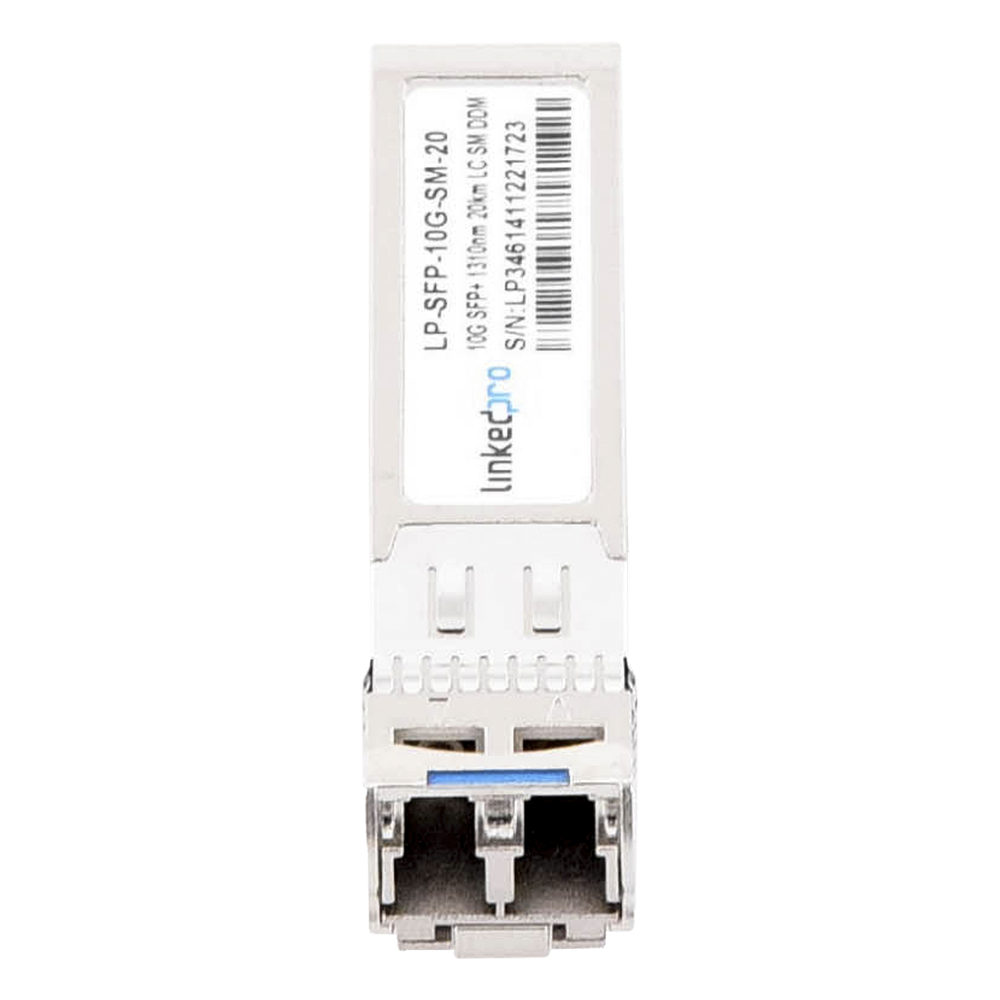 Transceptor Óptico SFP+ (Mini-Gbic) / Monomodo 1310 nm / 10 Gbps / 10GBASE-LR / Conectores LC/UPC Dúplex / DDM / Hasta 20 km