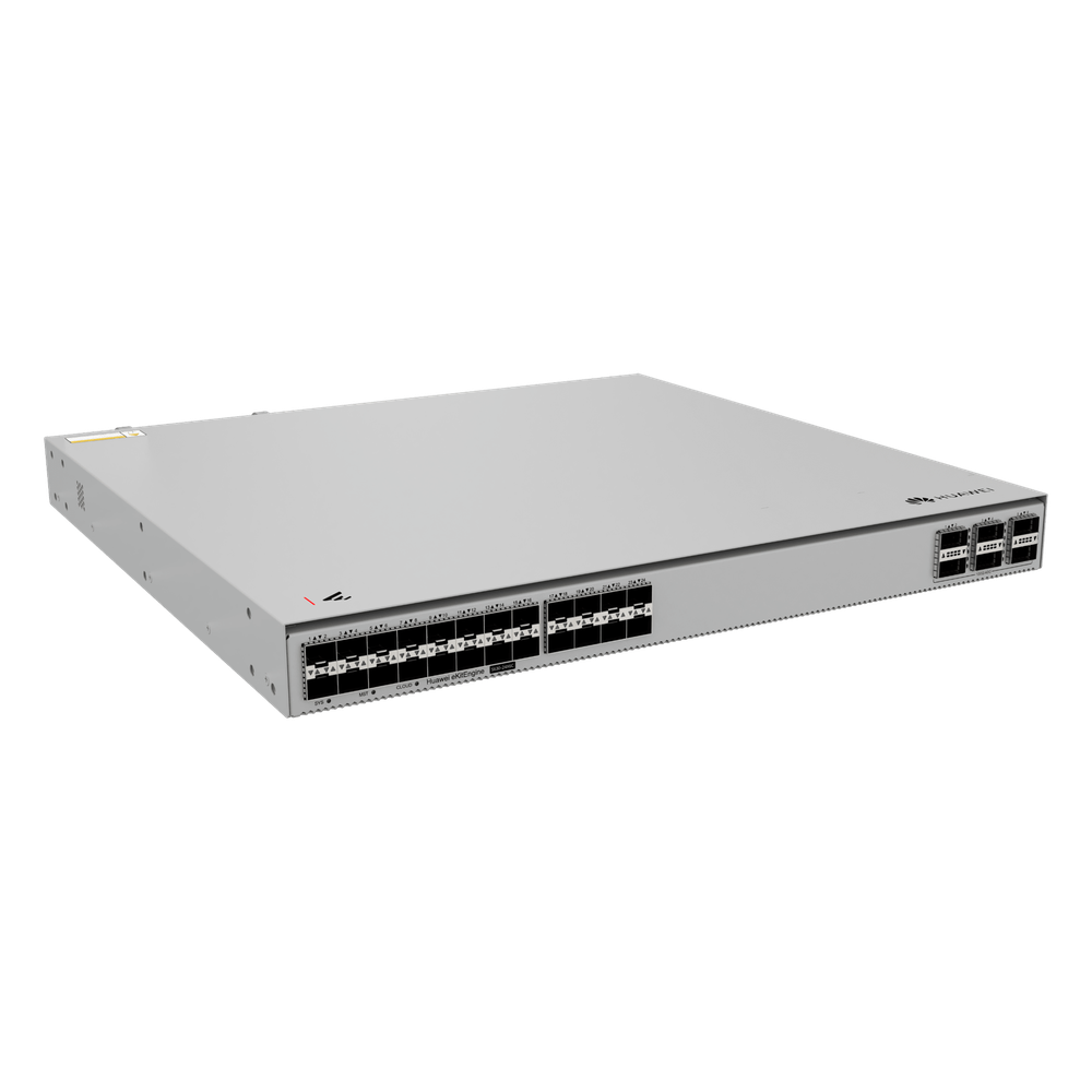 Switch 10GE Core / 24 Puertos 10GE SFP+ / 6 Puertos 100GE QSFP28 / Switching 1680 Gbps / Forwarding 1250 Mpps / iStack / Gestión Cloud / SME