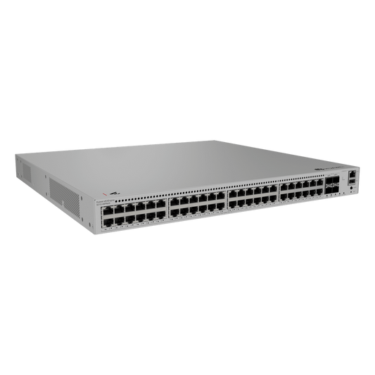 Switch eKit Distribución/Core MultiGigabit PoE+ Capa 3 / 48 puertos PoE+ 2.5 Gbps + 4 SFP+ / iStack / PoE Perpetuo (360 W) / Libre de Licenciamiento