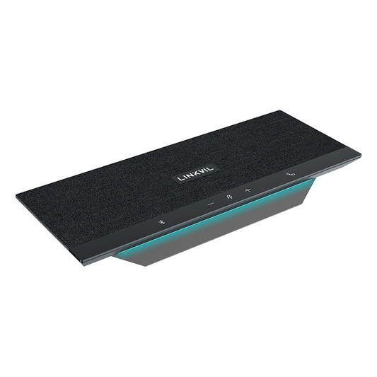 Altavoz y Micrófono portátil / Bluetooth / Conexión USB / 2 Micrófonos de 5W / Salas Medianas / Botones Touch / Linkvil