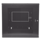 Gabinete PanZone de Montaje en Pared, de 19in, Puerta Ventilada, 12 UR, 635mm de Profundidad, Color Negro